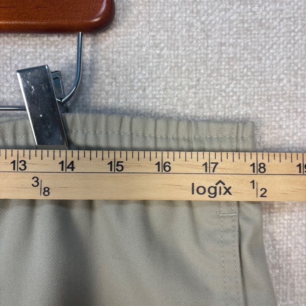 Woolrich Mens Vintage Khaki Elastic Waist Chino Pants Tan Size Medium 36x31 - Picture 6 of 9